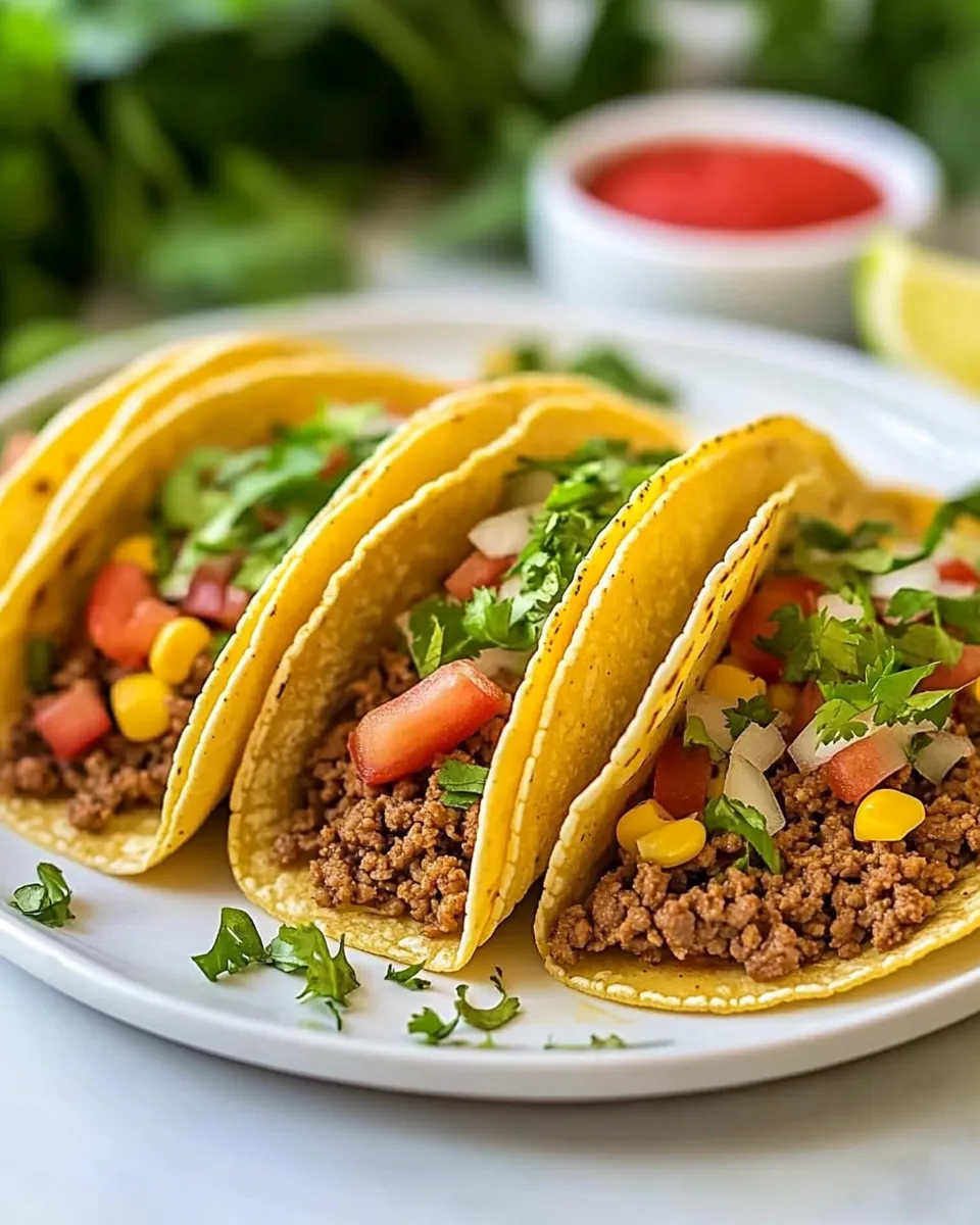 Classic Ground Beef Tacos Recipe image