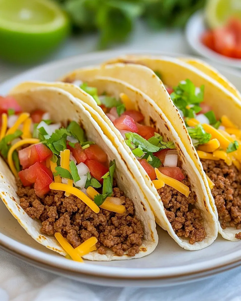 Delicious Ground Beef Tacos Recipe shot