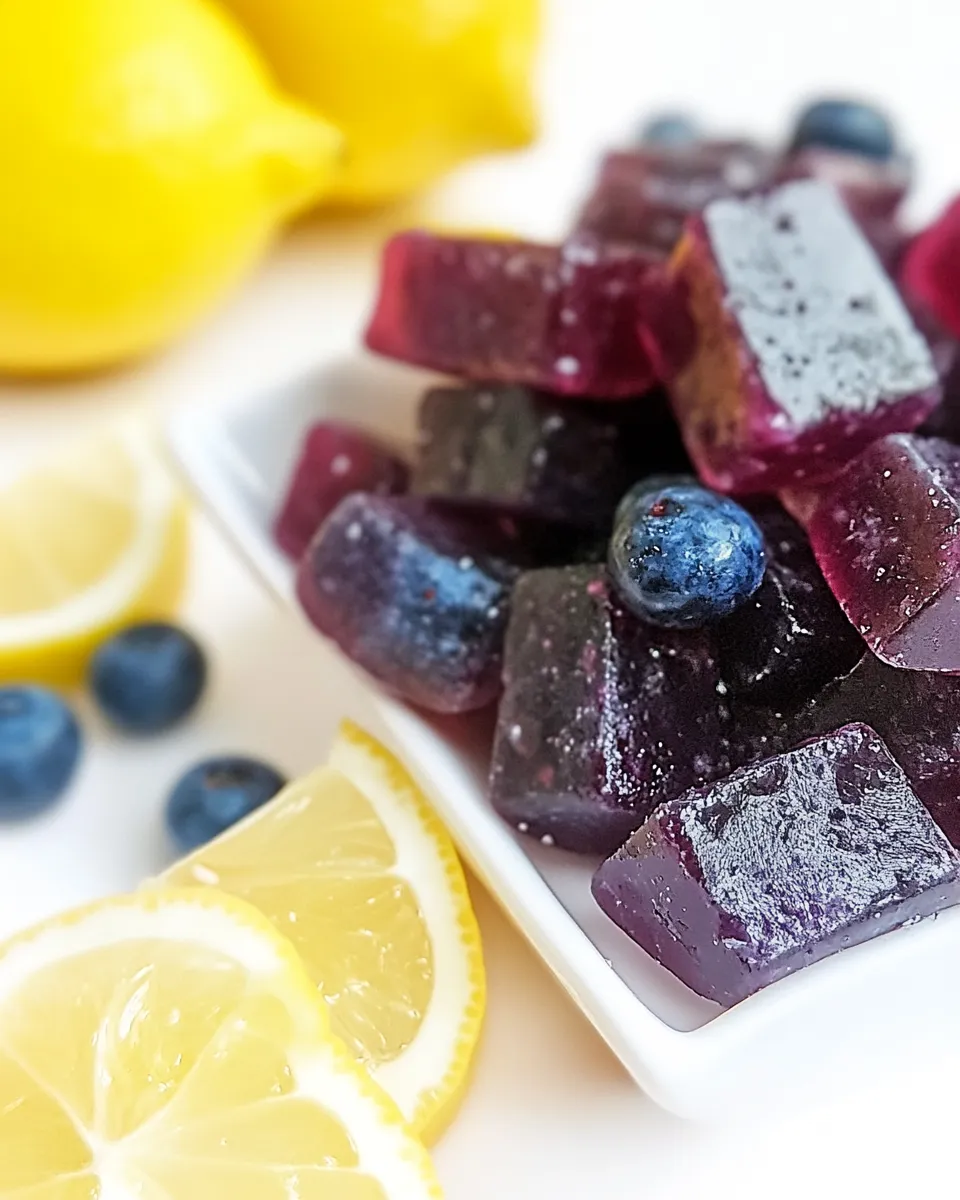 Classic Gut Healing Blueberry and Lemon Gummies Recipe image