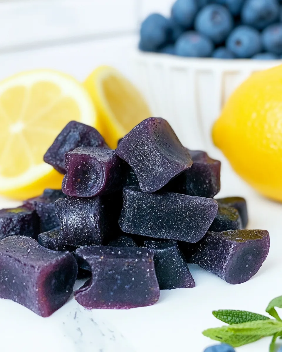 Delicious Gut Healing Blueberry and Lemon Gummies Recipe shot