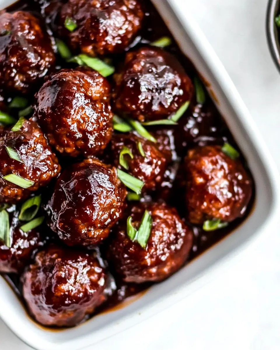 Delicious Hawaiian Meatballs shot