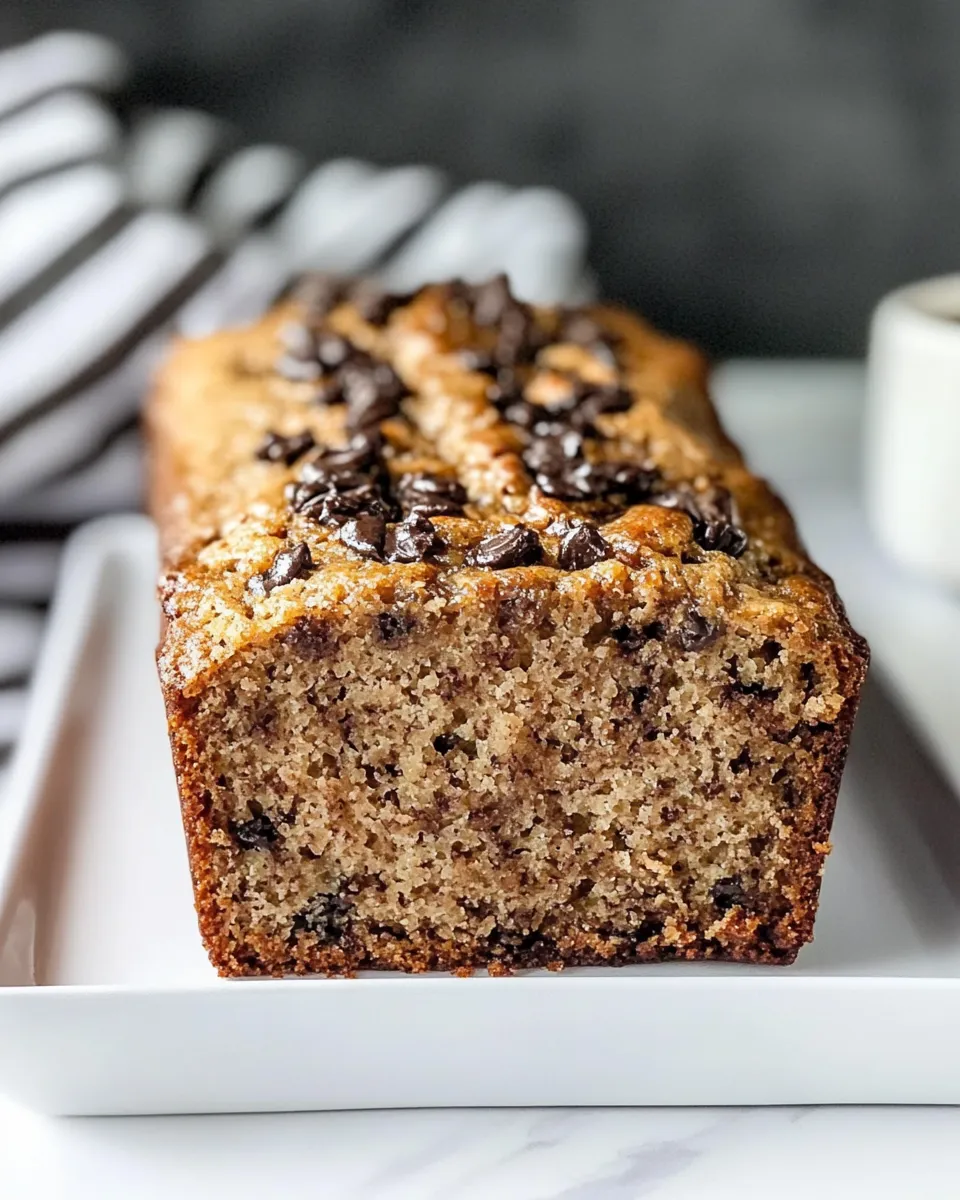 Delicious Healthier Banana Bread shot