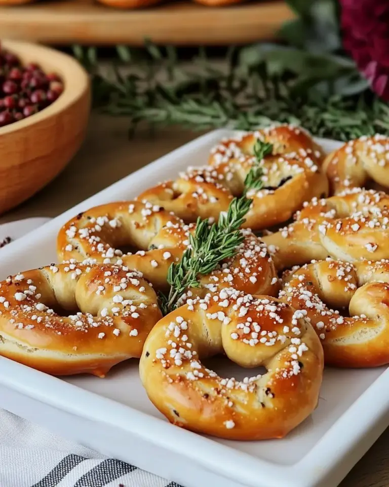 Delicious Homemade Blue Cheese Mini Pretzels photo