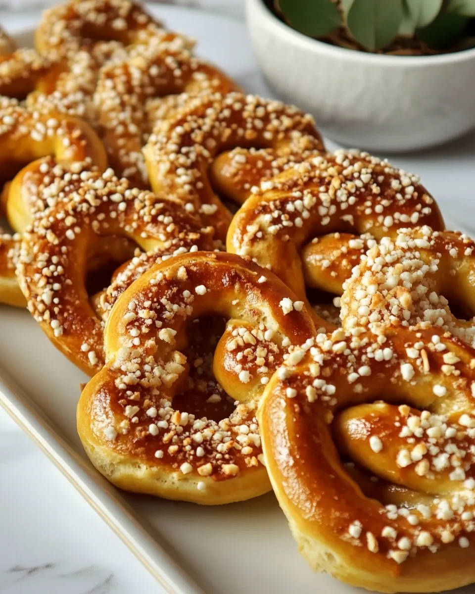 Classic Homemade Blue Cheese Mini Pretzels image