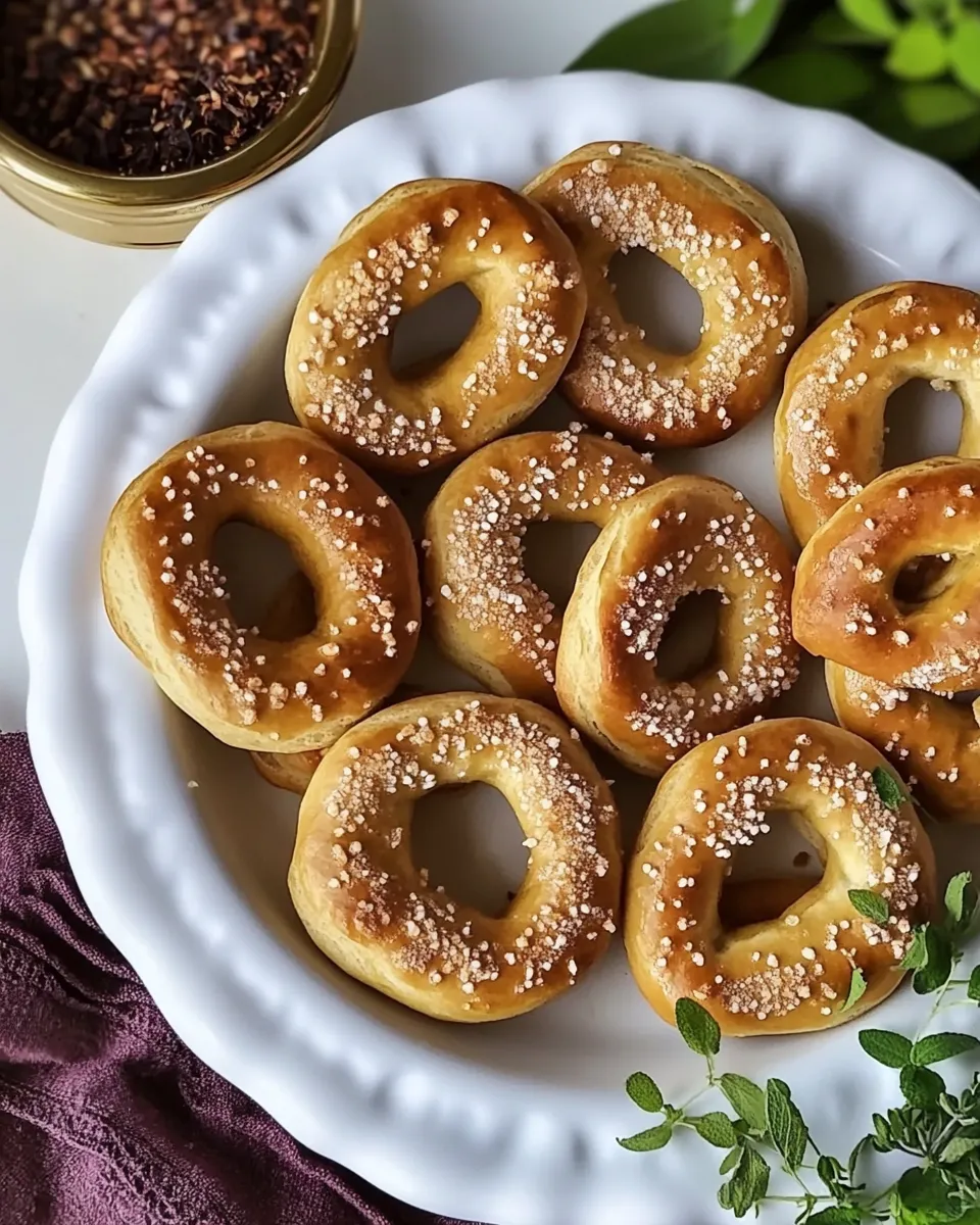 Easy Homemade Blue Cheese Mini Pretzels recipe photo