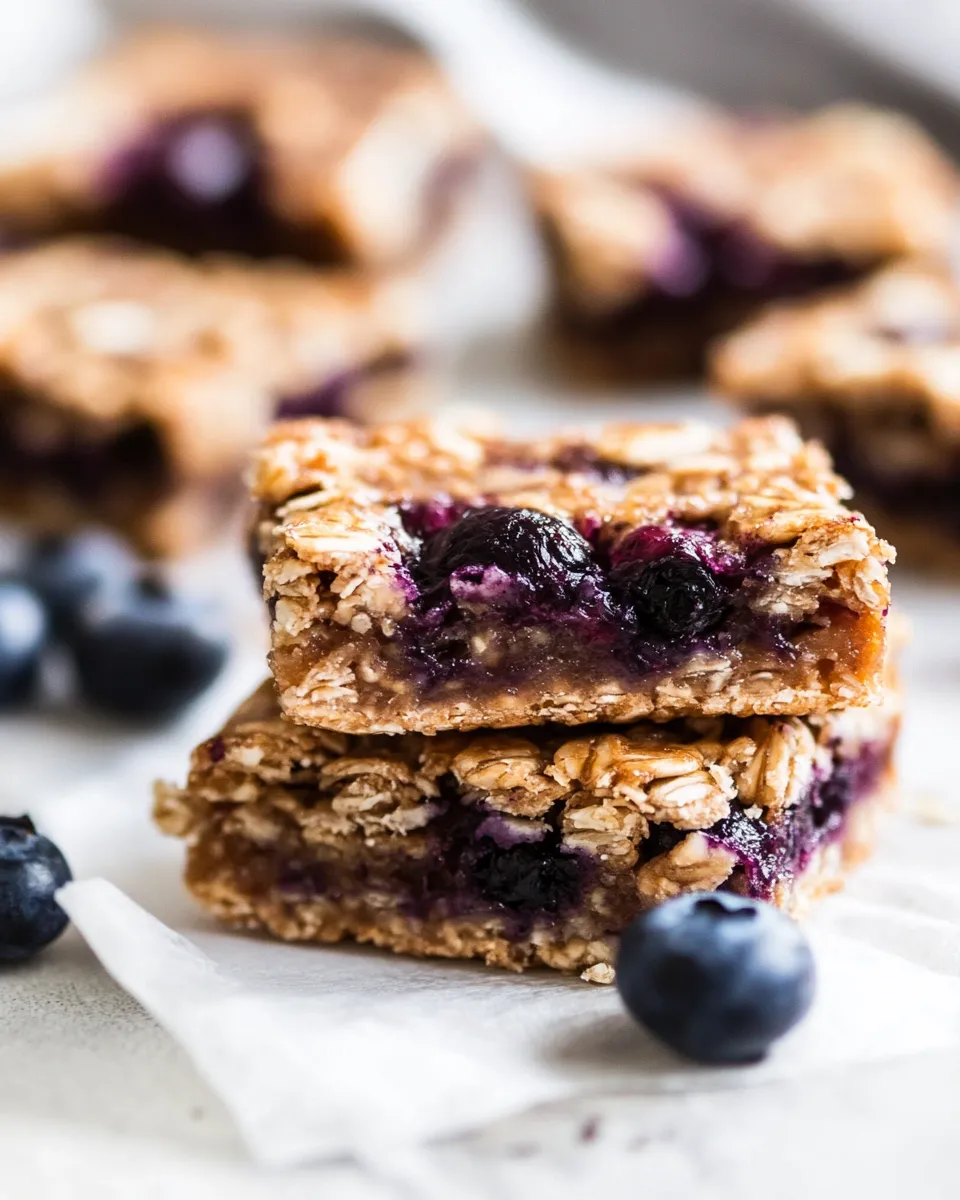 Savory Homemade Blueberry Nutri Grain Bars. image