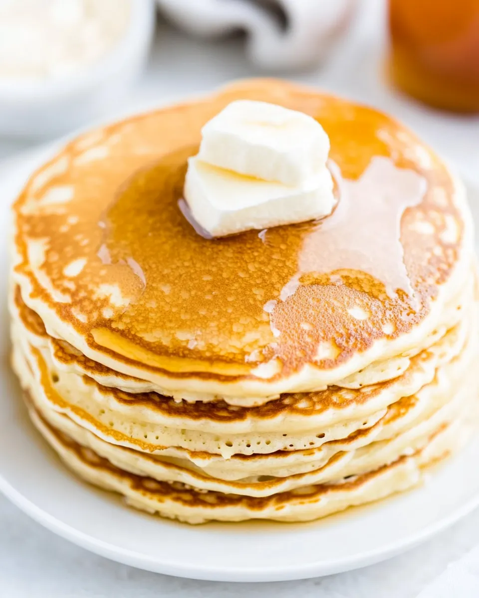 Delicious Homemade Buttermilk Pancakes Recipe shot