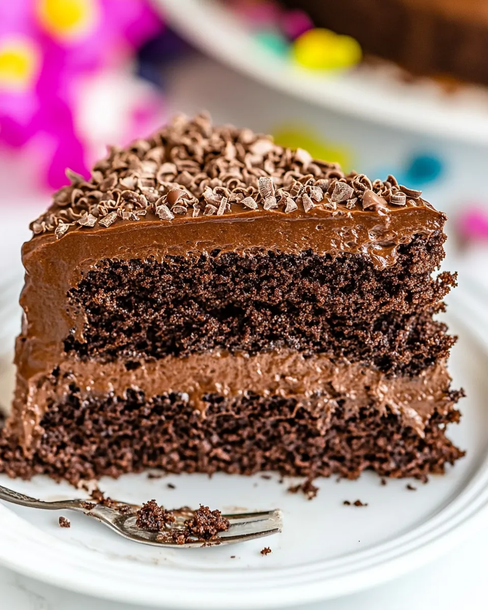 Delicious Homemade Chocolate Cake Recipe photo