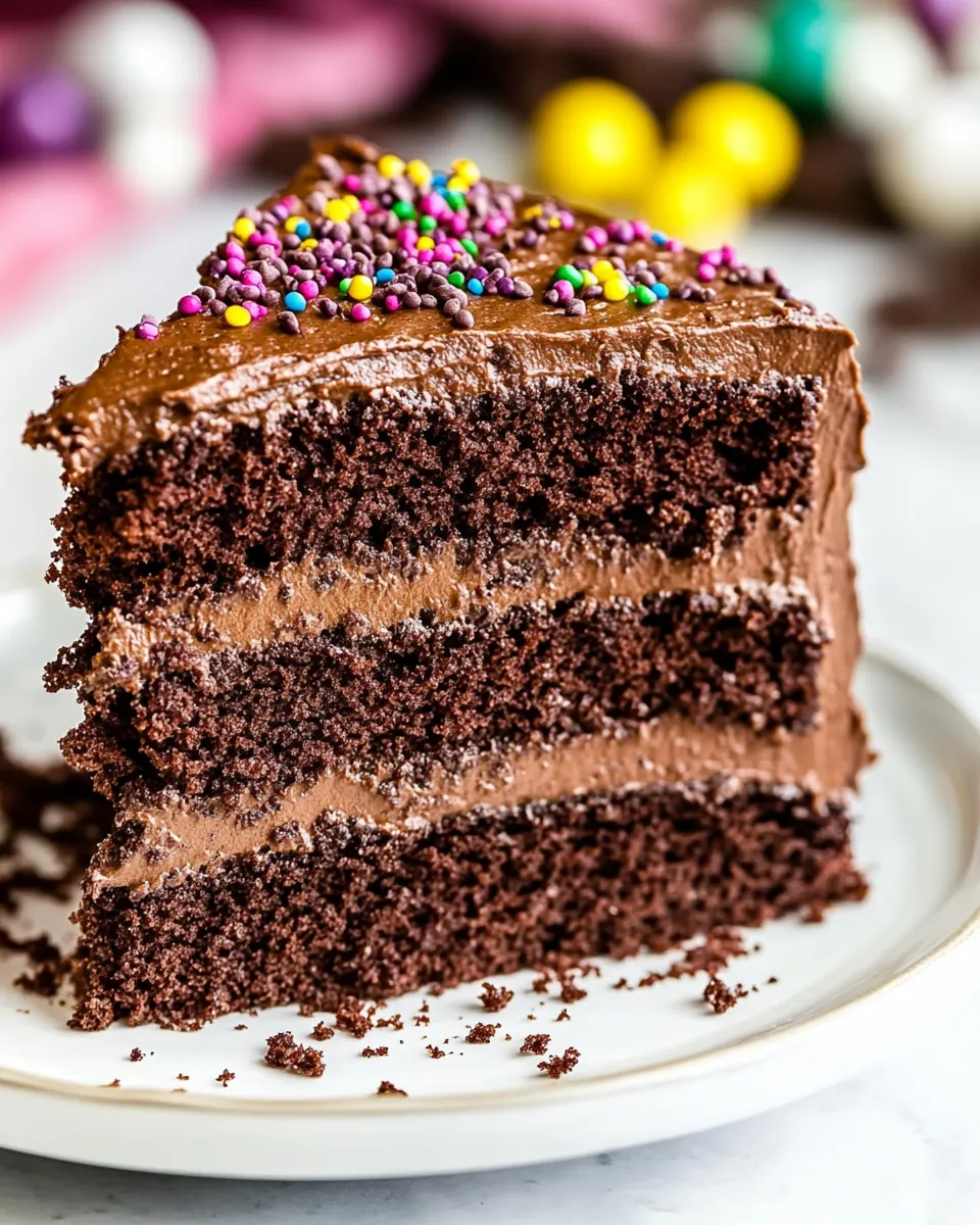 Classic Homemade Chocolate Cake Recipe image