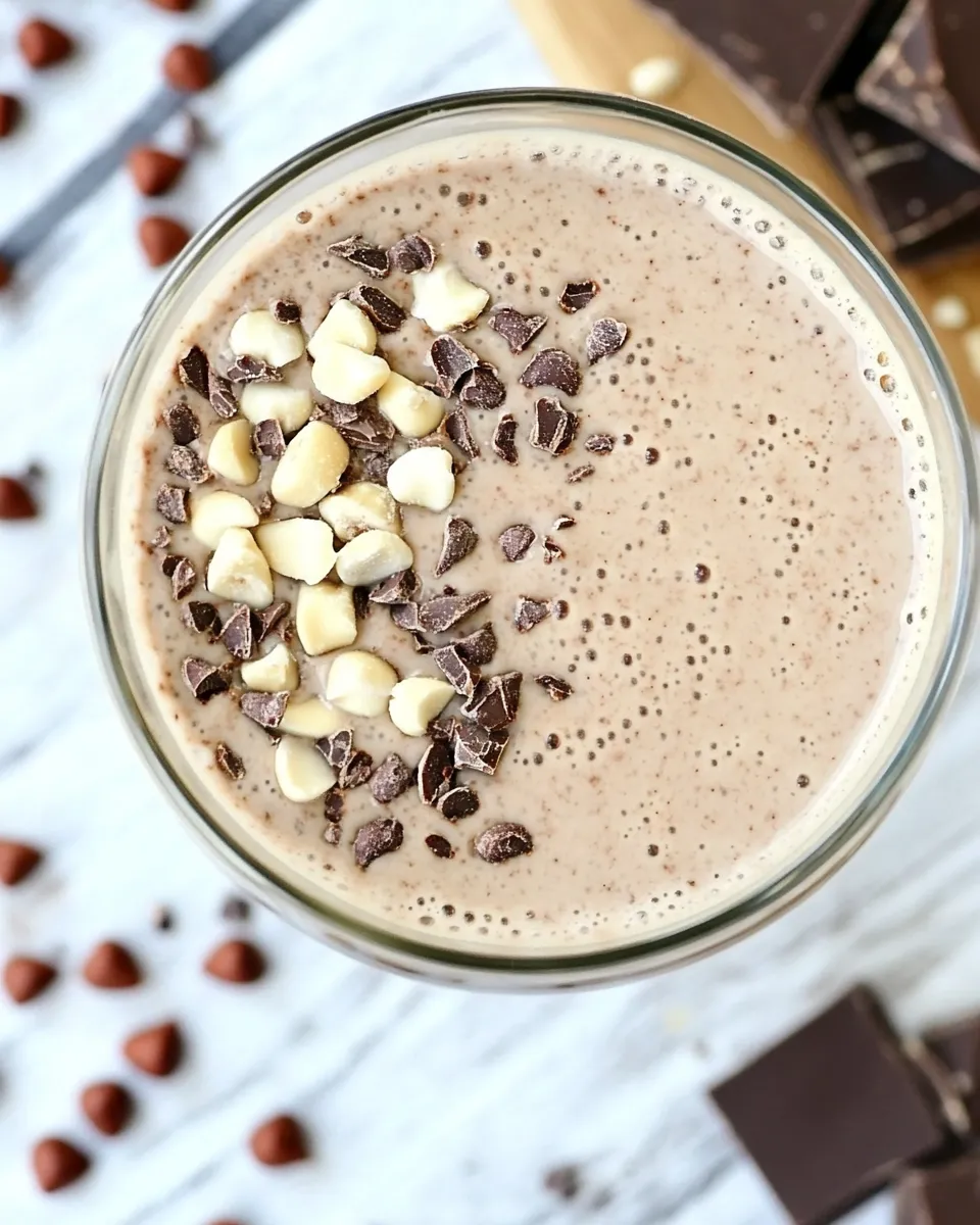 Easy Homemade Chocolate Hazelnut Milk shot