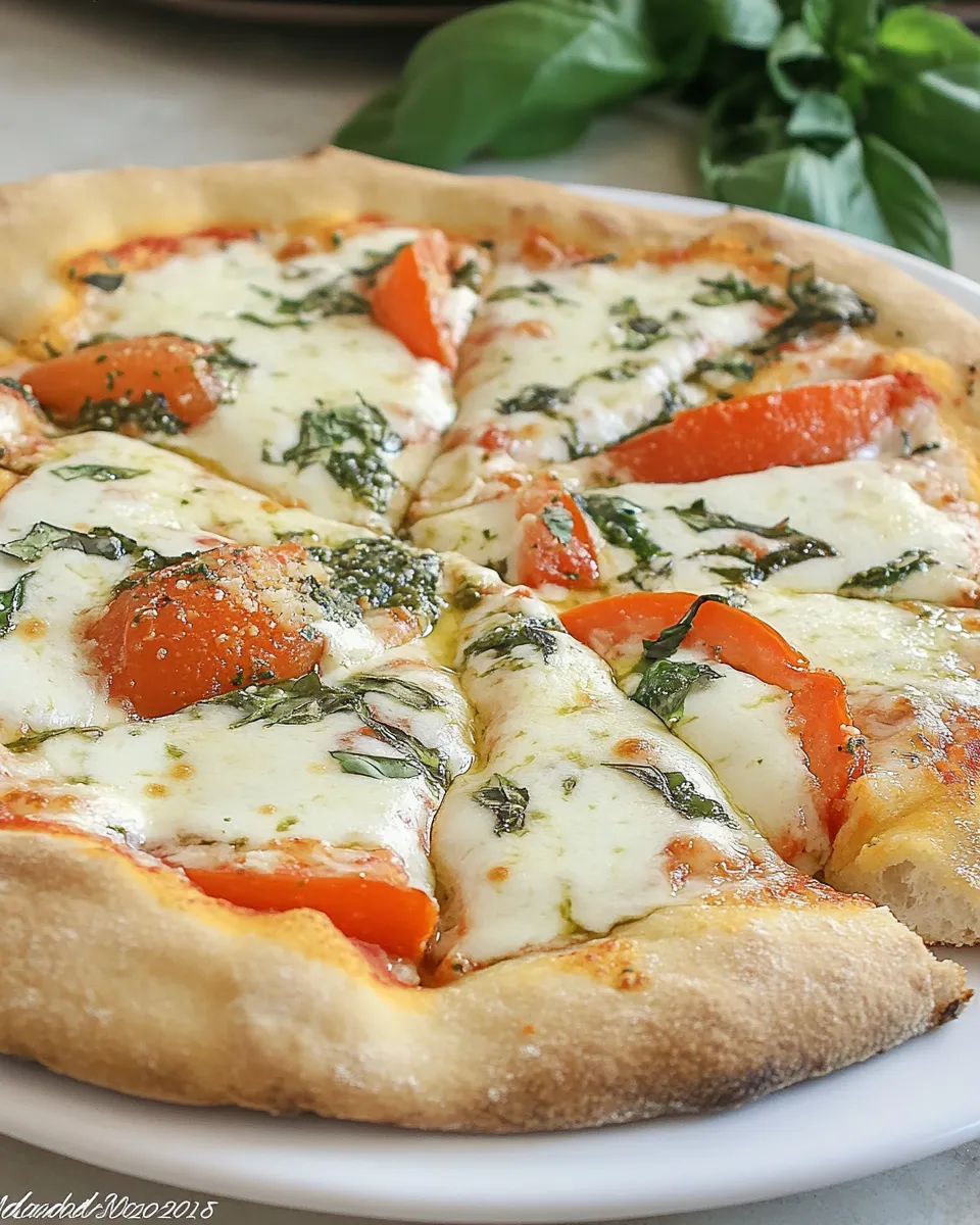 Best Homemade Pizza Margherita shot