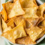 Easy Homemade Wonton Chips photo