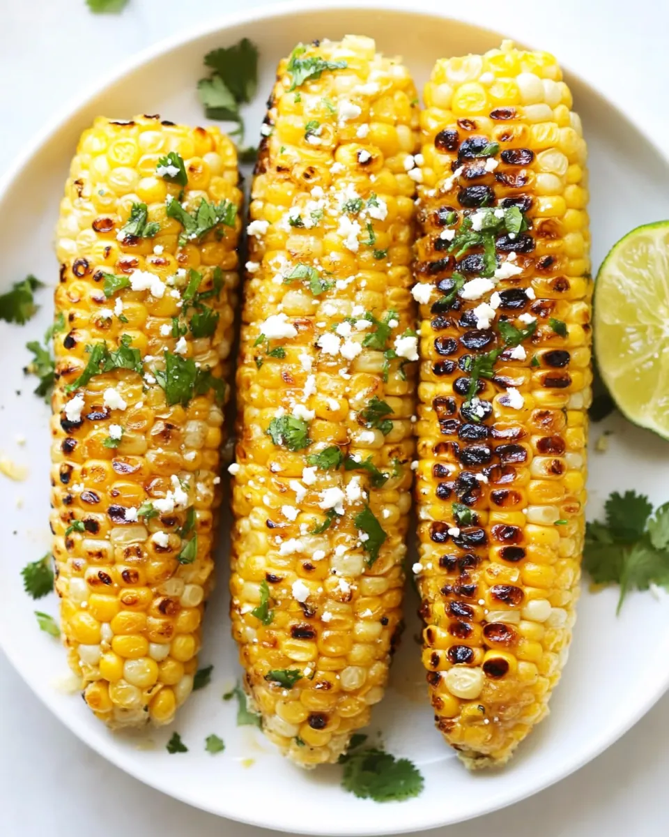 Homemade Honey Butter Cilantro Lime Grilled Corn photo