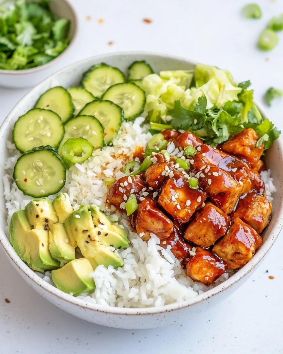 Homemade Honey Chipotle Chicken Bowl image