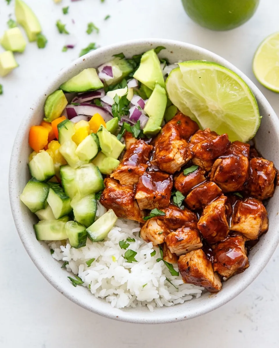 Easy Honey Chipotle Chicken Bowl dish photo