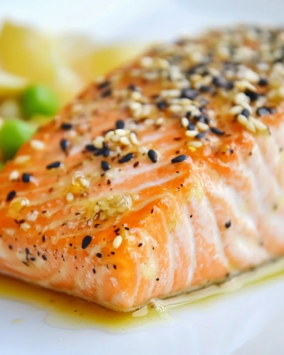 Homemade Honey Glazed Sesame Salmon photo