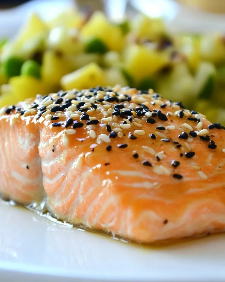 Classic Honey Glazed Sesame Salmon image