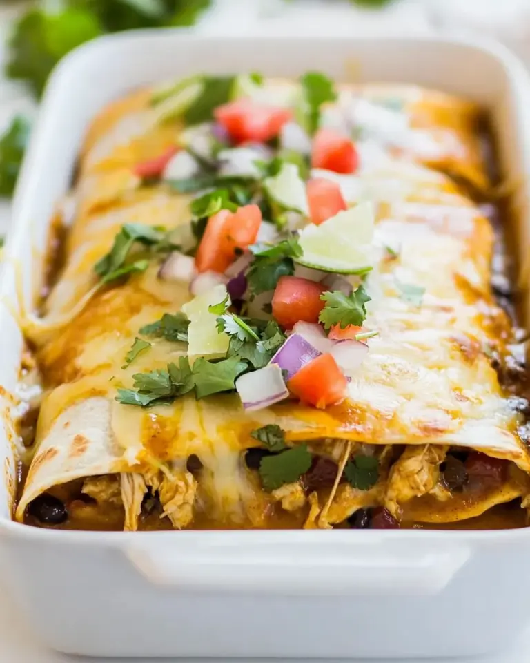 Homemade Honey Lime Chicken Enchiladas photo