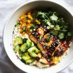 Homemade Honey Sriracha Chicken Bowls photo