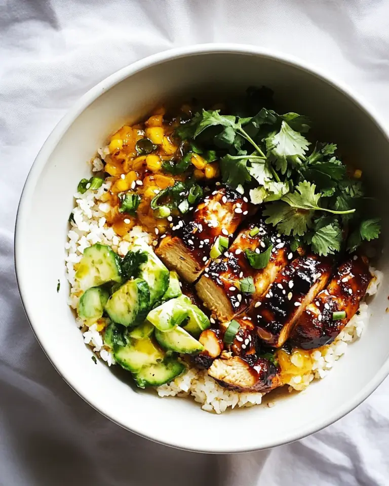 Homemade Honey Sriracha Chicken Bowls photo
