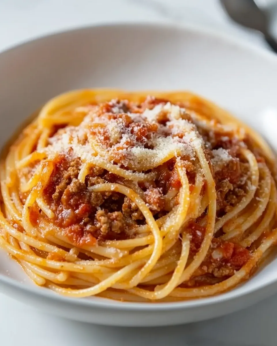Delicious How to Make Spaghetti with Ground Beef and Ragu Sauce shot