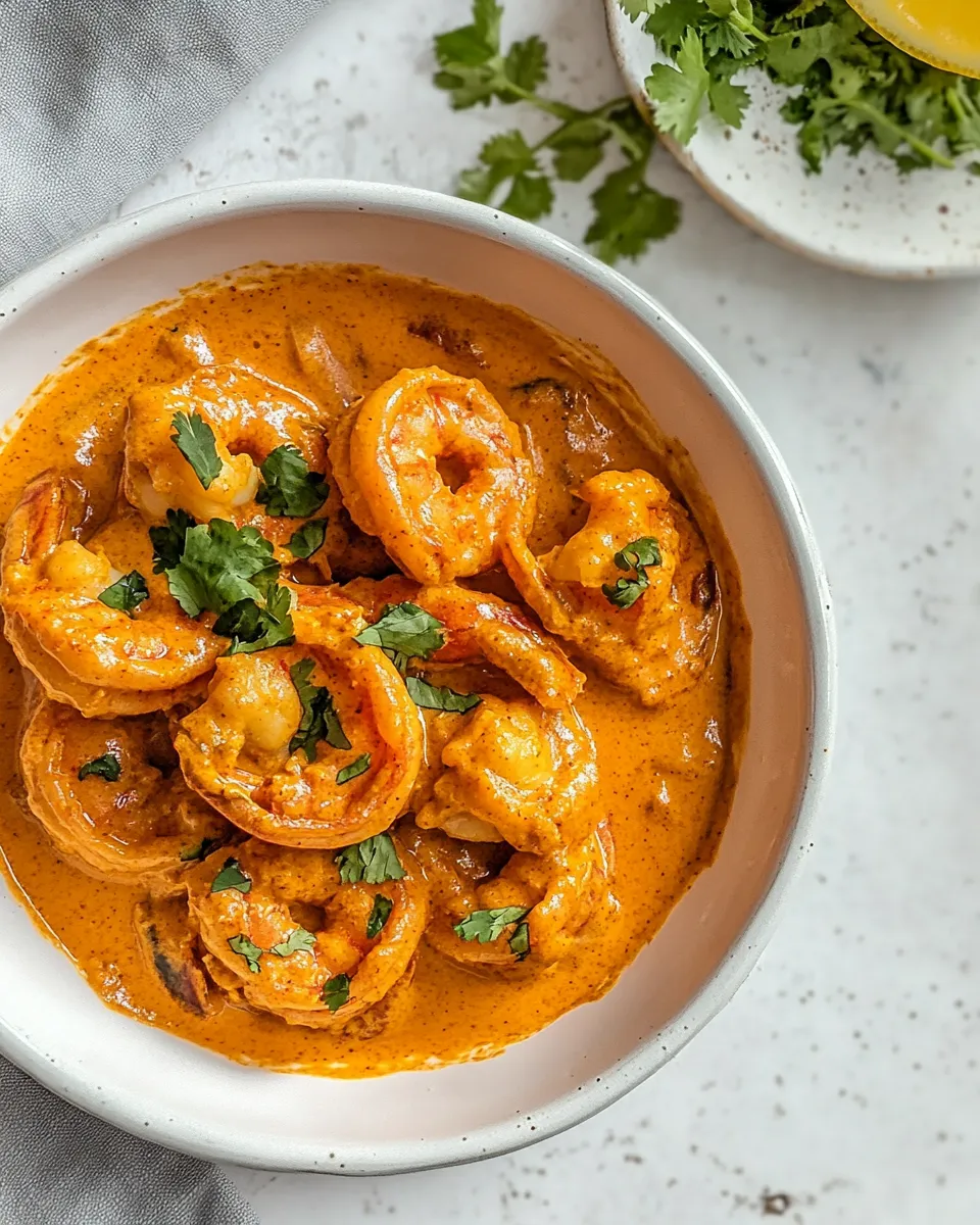 Homemade Indian Butter Shrimp photo