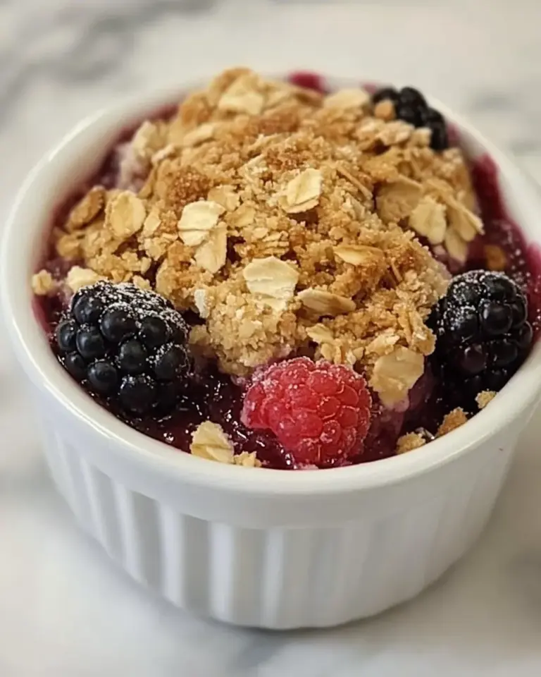 Homemade Individual Berry Crisps photo