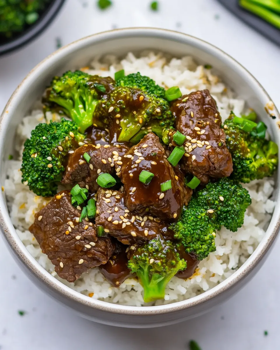 Quick Instant Pot Beef and Broccoli dish photo
