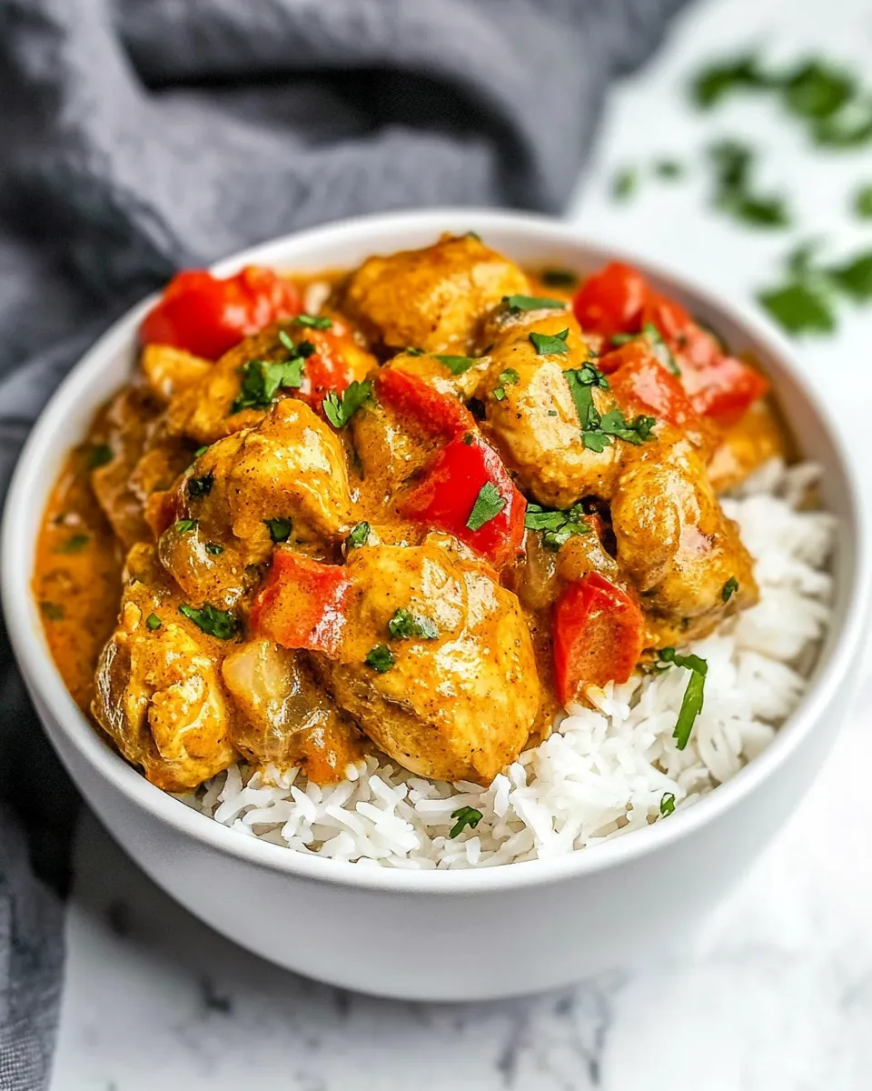 Delicious Instant Pot Coconut Curry Chicken shot