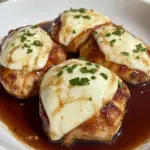 Homemade Italian Style Balsamic Marinated Chicken With Mozzarella photo