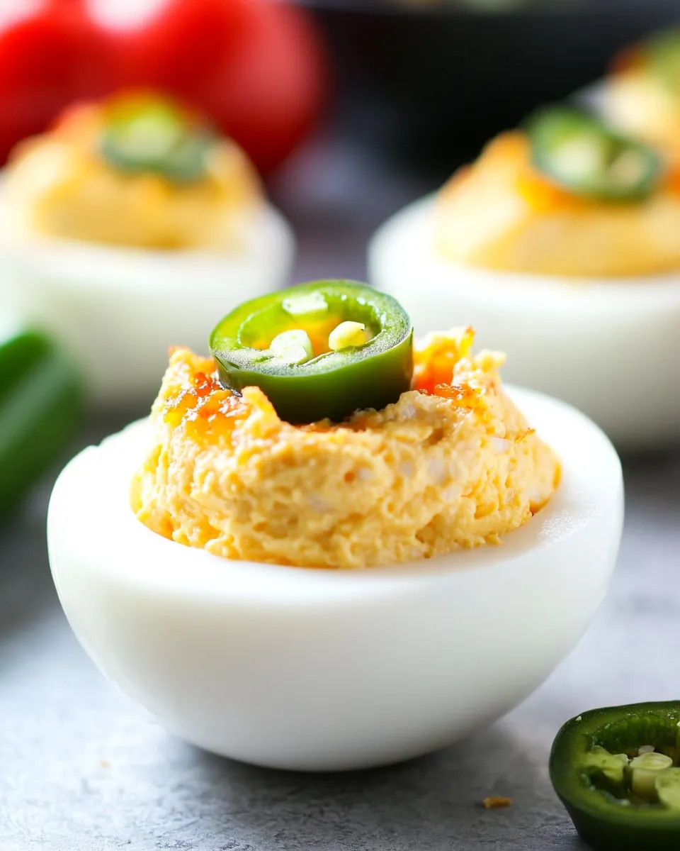 Homemade Jalapeo Popper Deviled Eggs photo