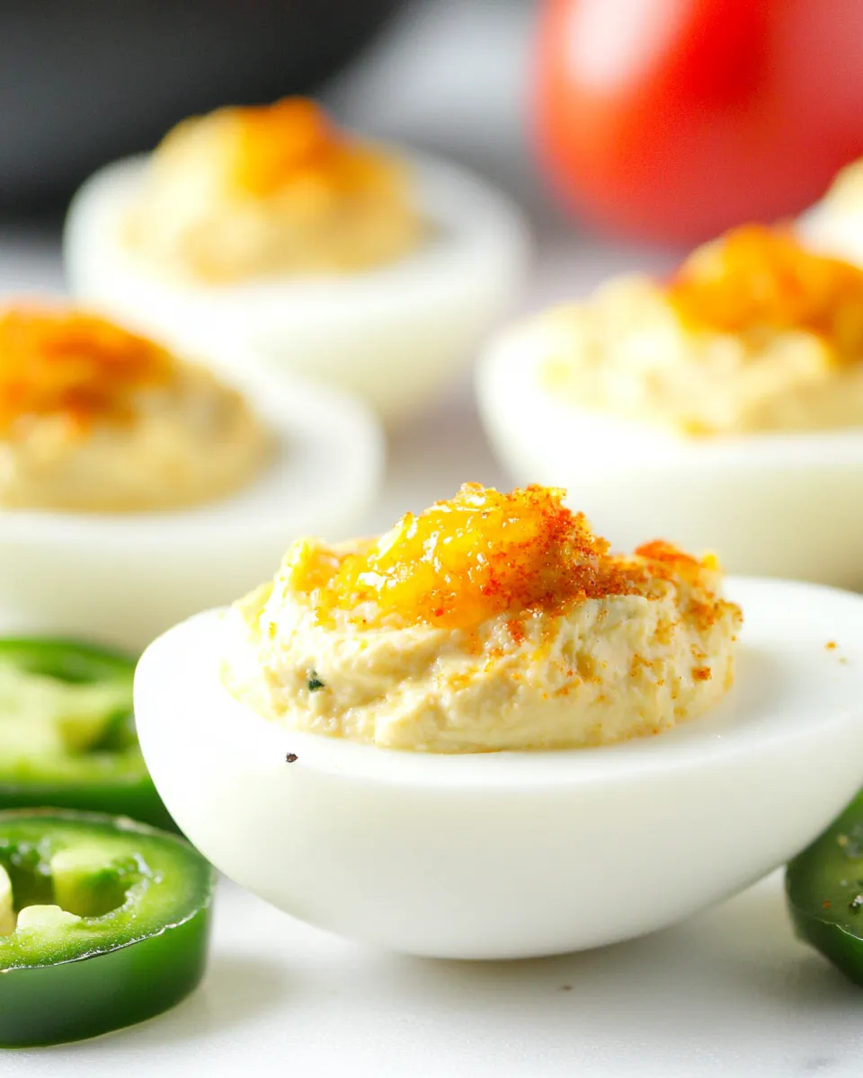 Classic Jalapeo Popper Deviled Eggs image