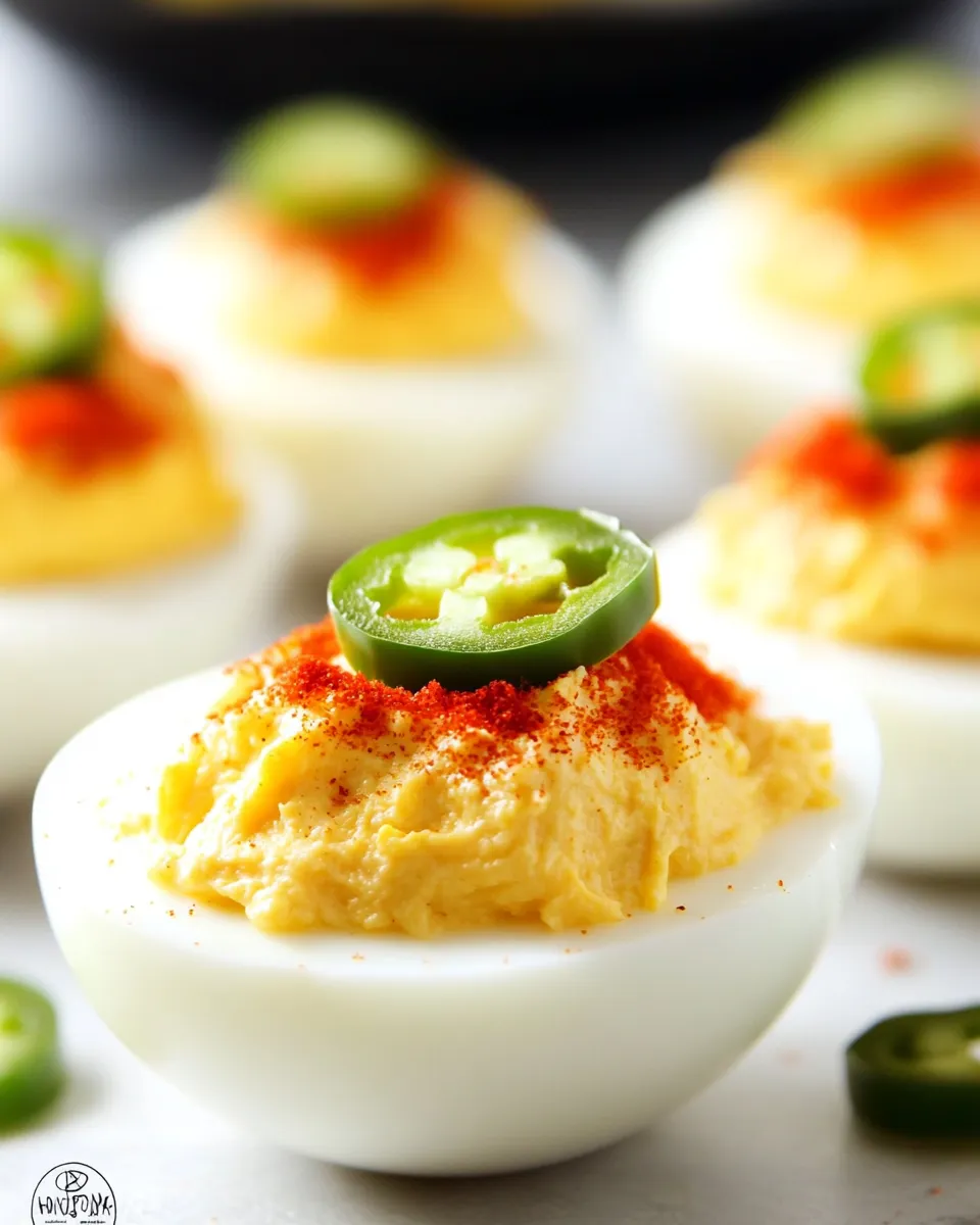 Delicious Jalapeo Popper Deviled Eggs shot
