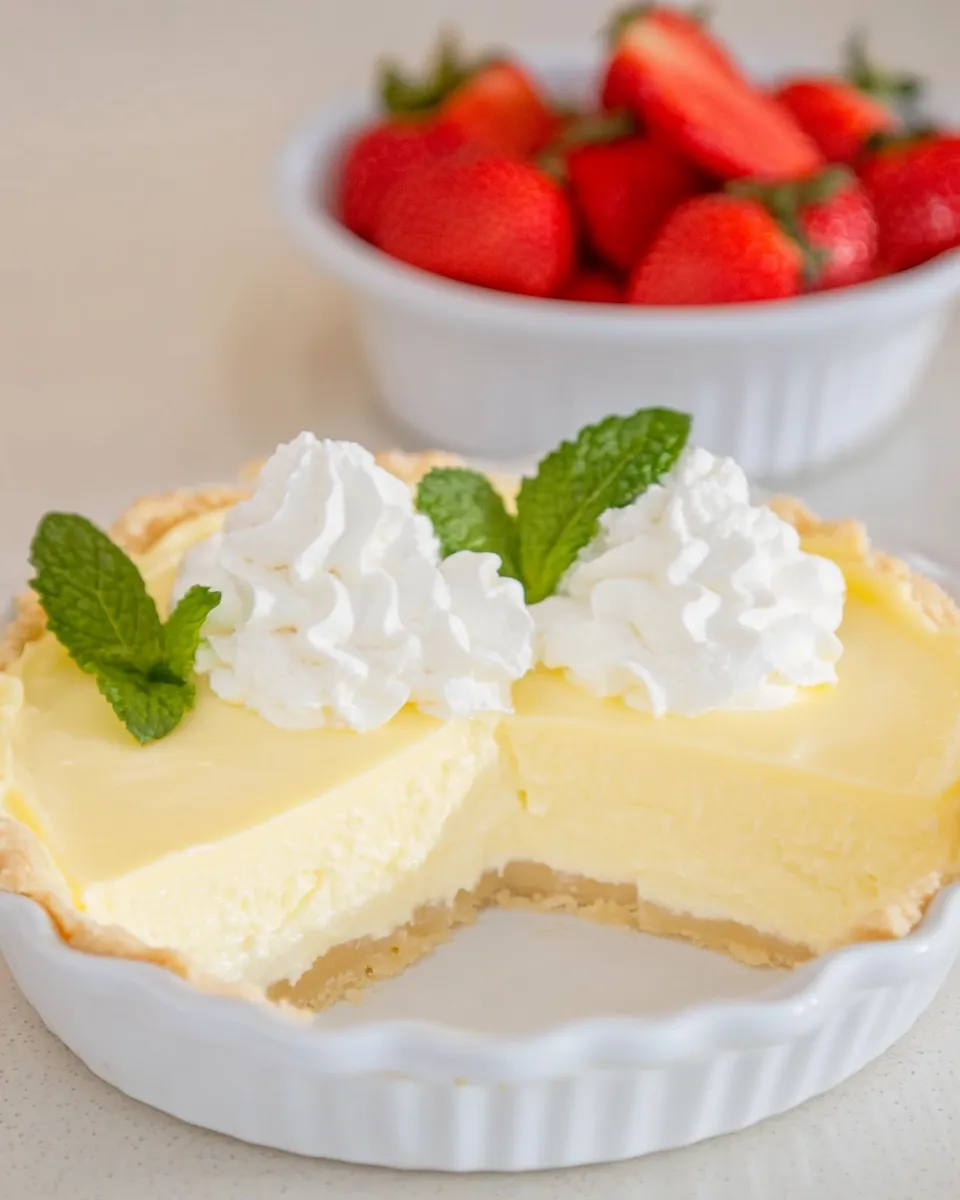 Delicious Jello Yogurt Pie (Sugar Free) shot