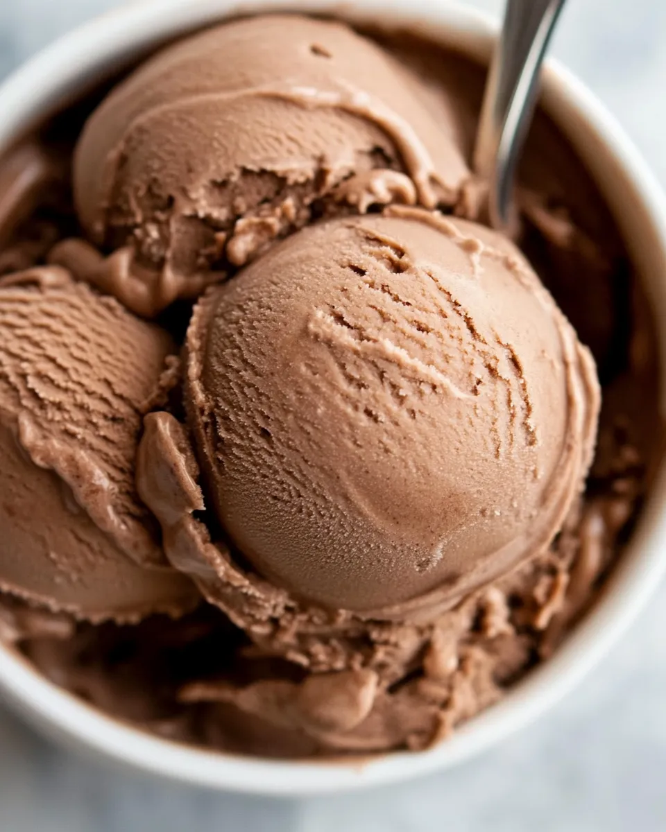 Homemade Keto Chocolate Ice Cream image