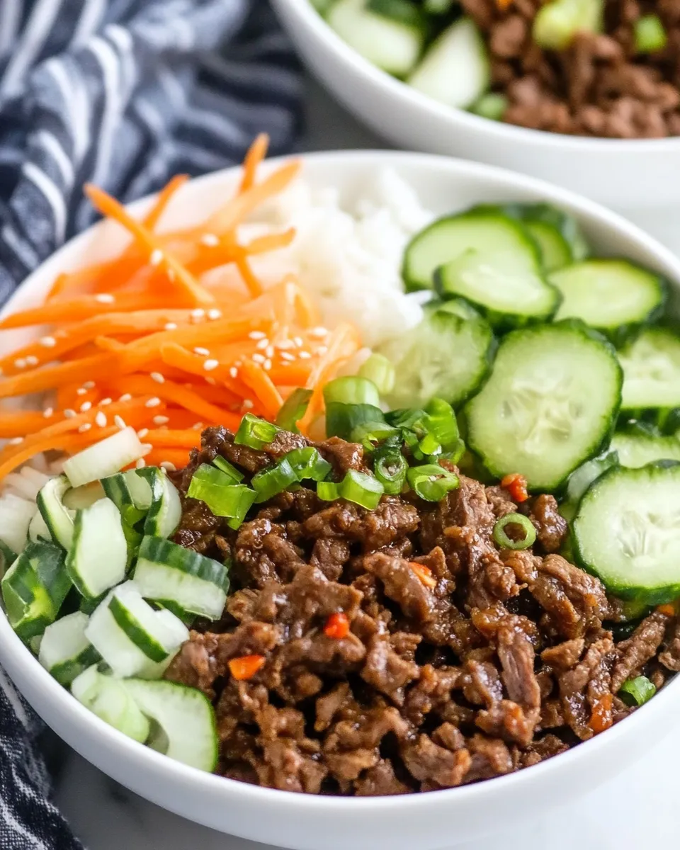 Homemade Korean Beef Bowls photo