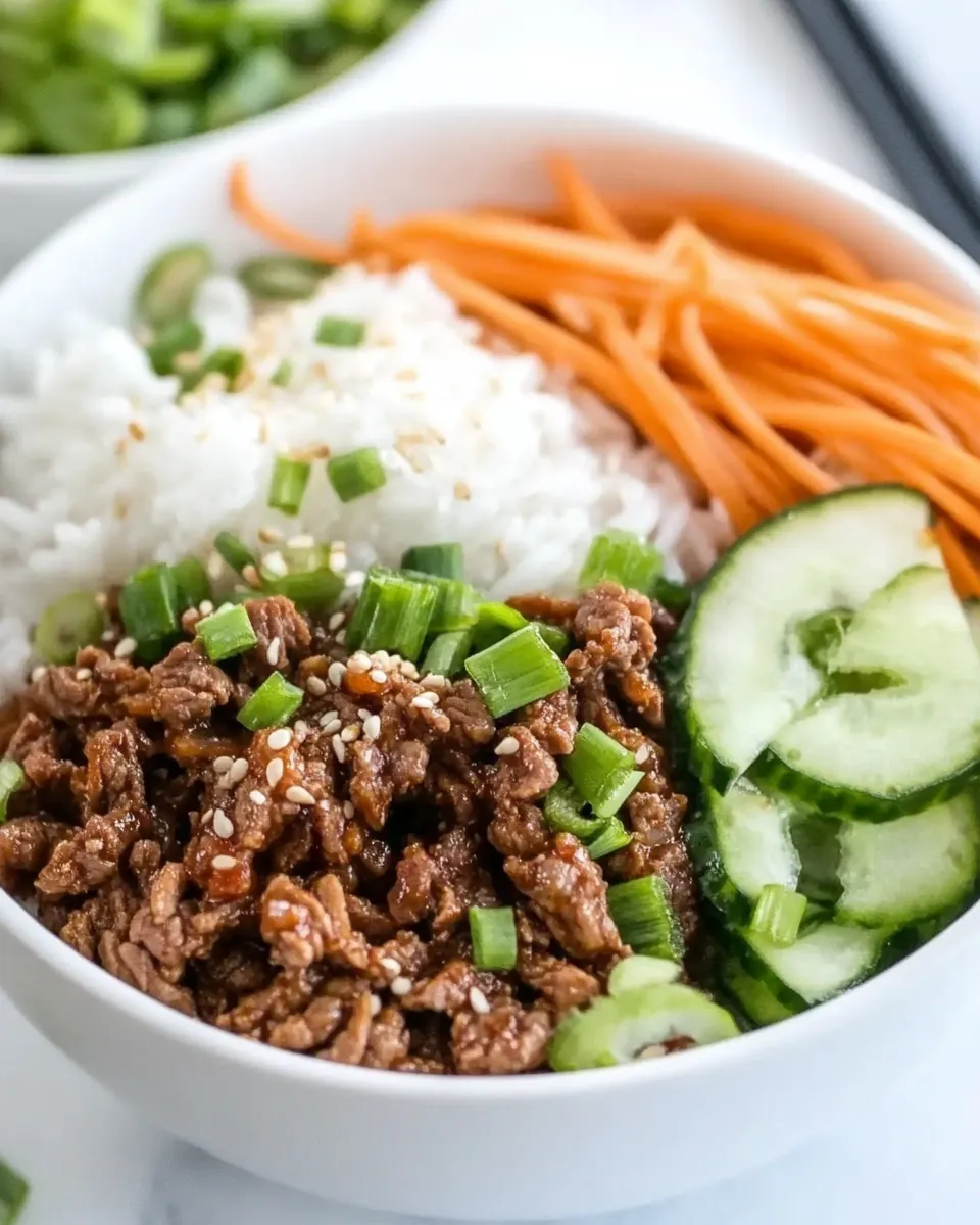 Easy Korean Beef Bowls dish photo