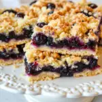 Homemade Lemon Blueberry Streusel Bars photo