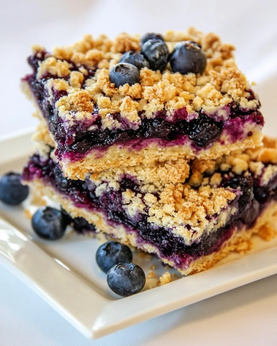 Classic Lemon Blueberry Streusel Bars image
