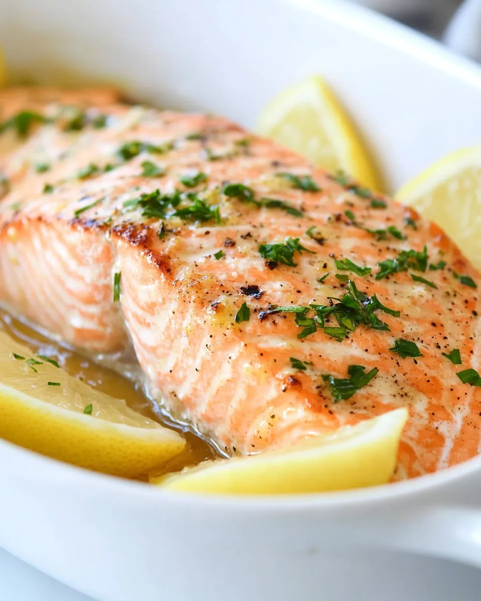 Homemade Lemon Butter Baked Salmon photo