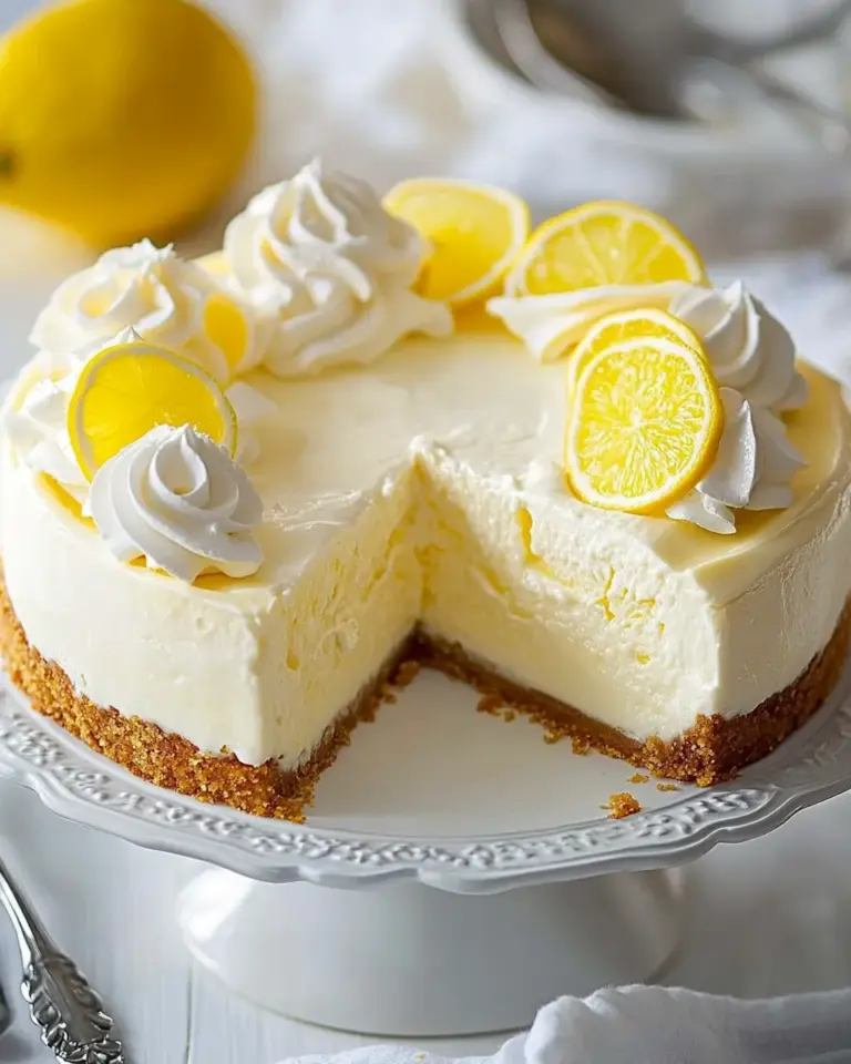 Homemade Lemon Cheesecake Recipe photo