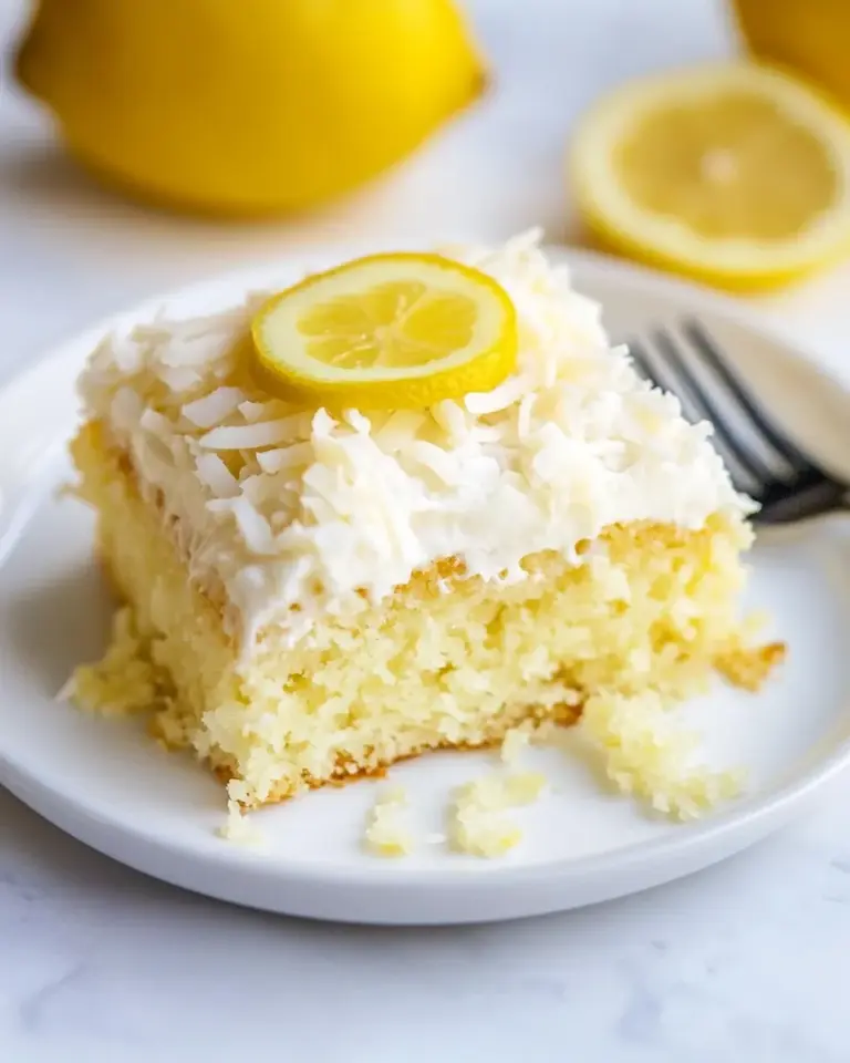 Homemade Lemon Coconut Cake photo