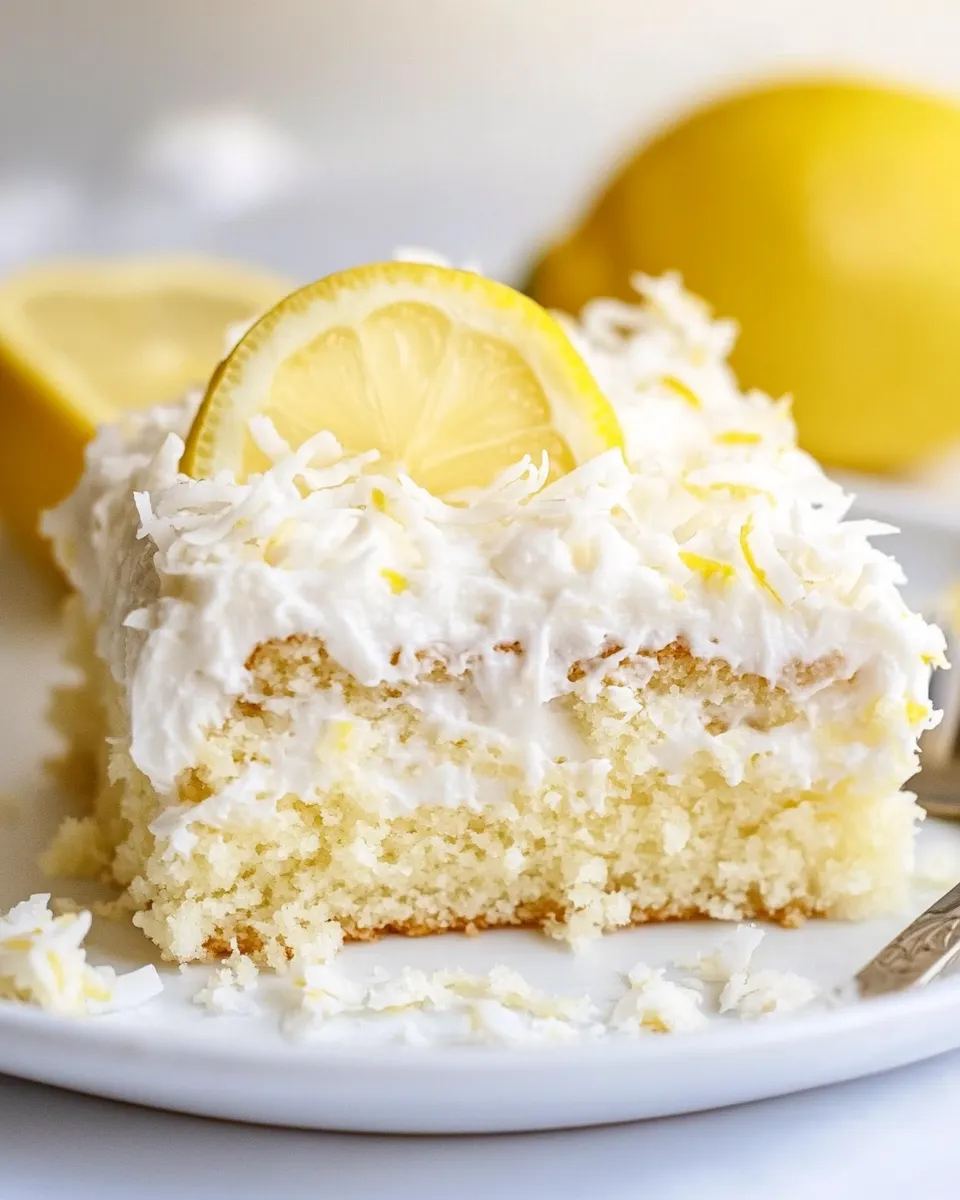 Easy Lemon Coconut Cake picture