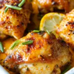 Homemade Lemon Garlic Baked Chicken Thighs photo