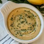 Homemade Lemon Herb Hummus Vinaigrette photo