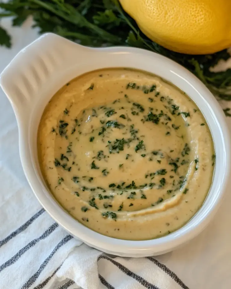 Homemade Lemon Herb Hummus Vinaigrette photo