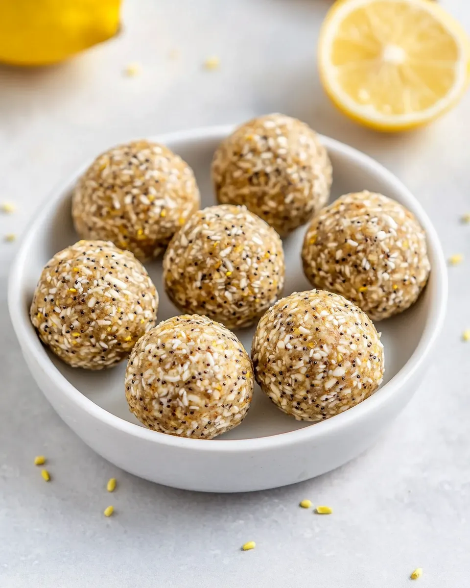 Classic Lemon Poppy Seed Energy Balls image