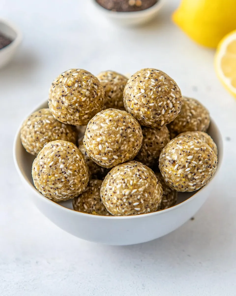 Easy Lemon Poppy Seed Energy Balls picture