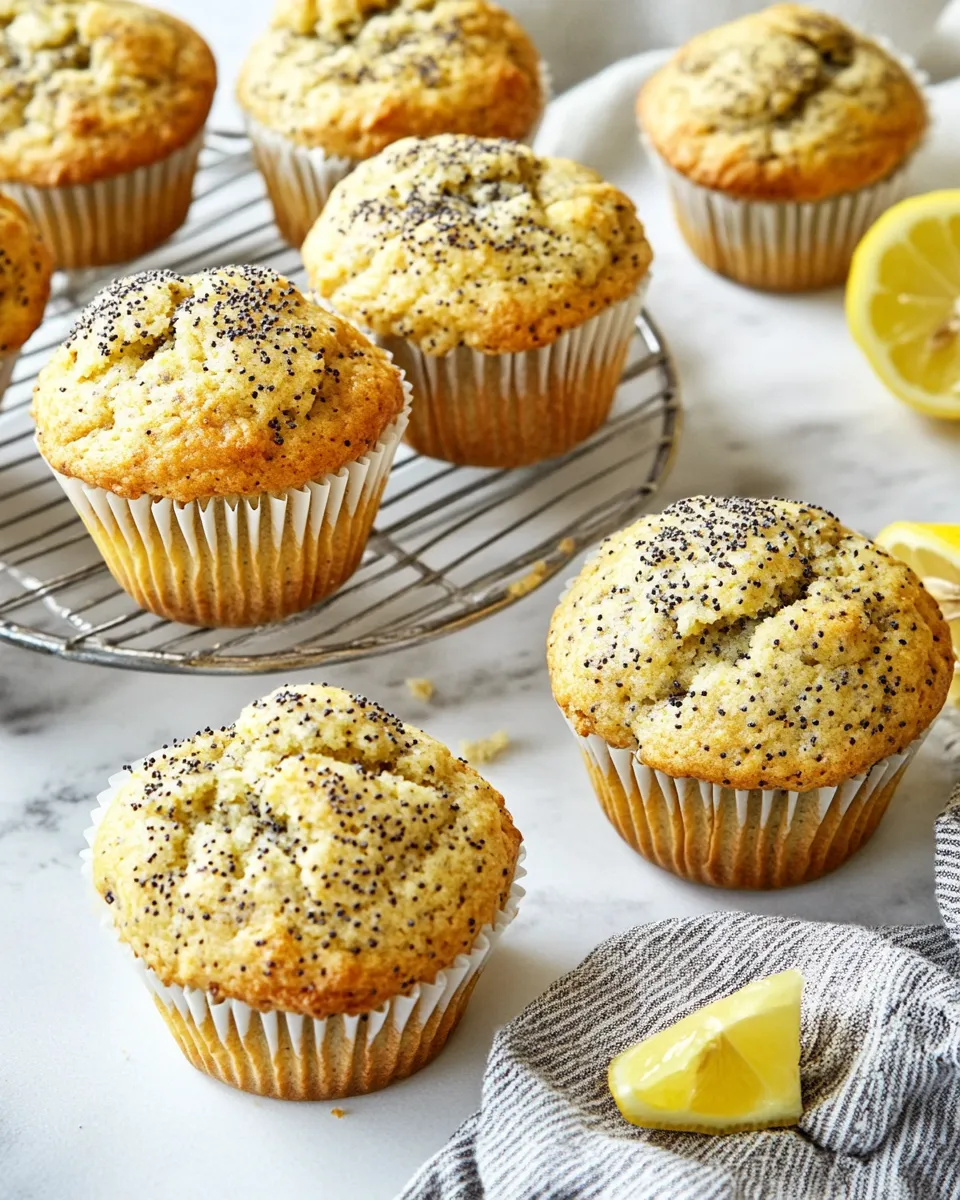 Homemade Lemon Poppy Seed Muffins photo