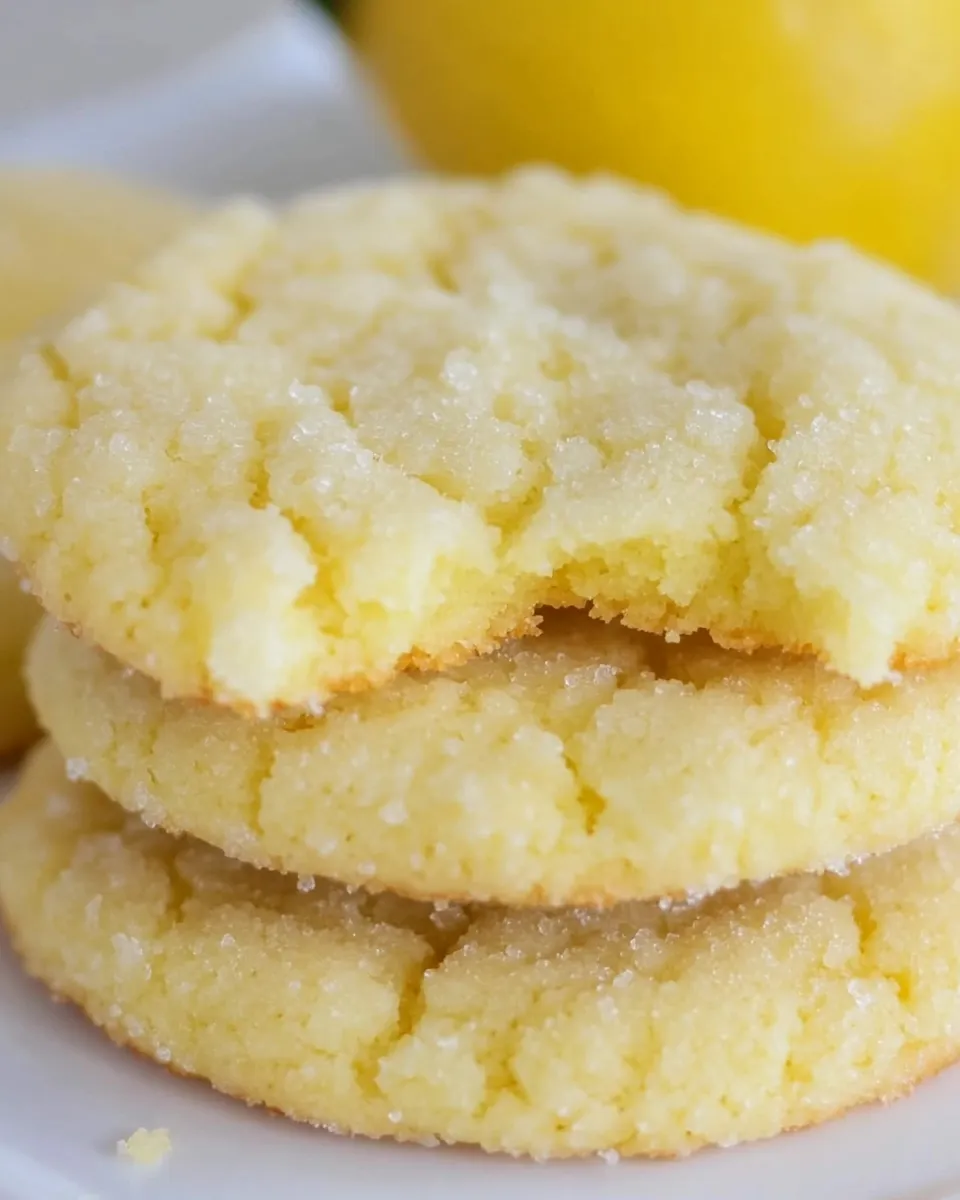Classic Lemon Sugar Cookies Recipe image